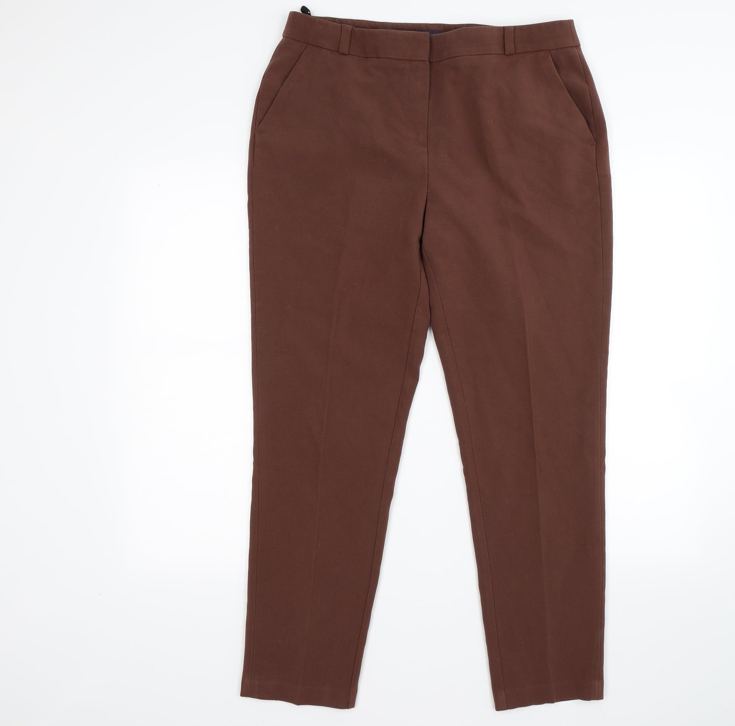 Marks and Spencer Womens Brown   Trousers  Size 14 L26 in - work office