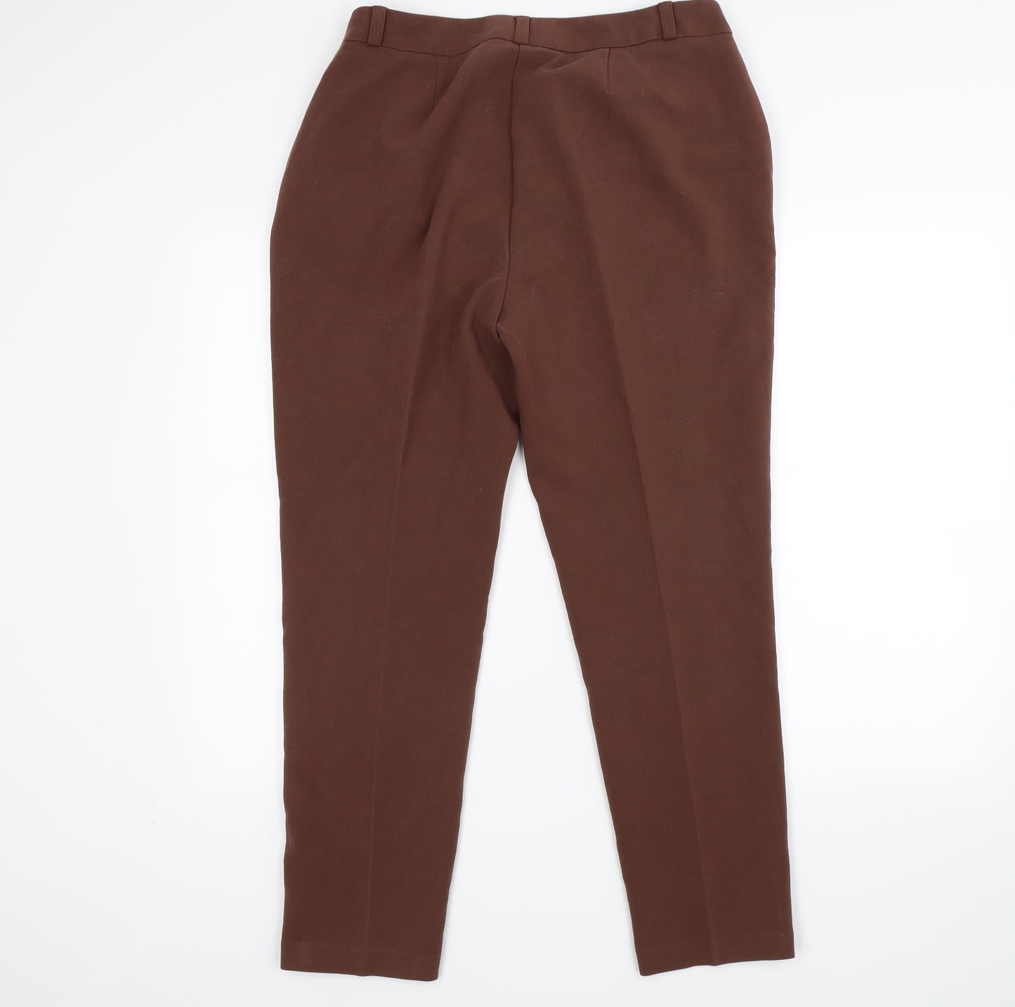 Marks and Spencer Womens Brown   Trousers  Size 14 L26 in - work office