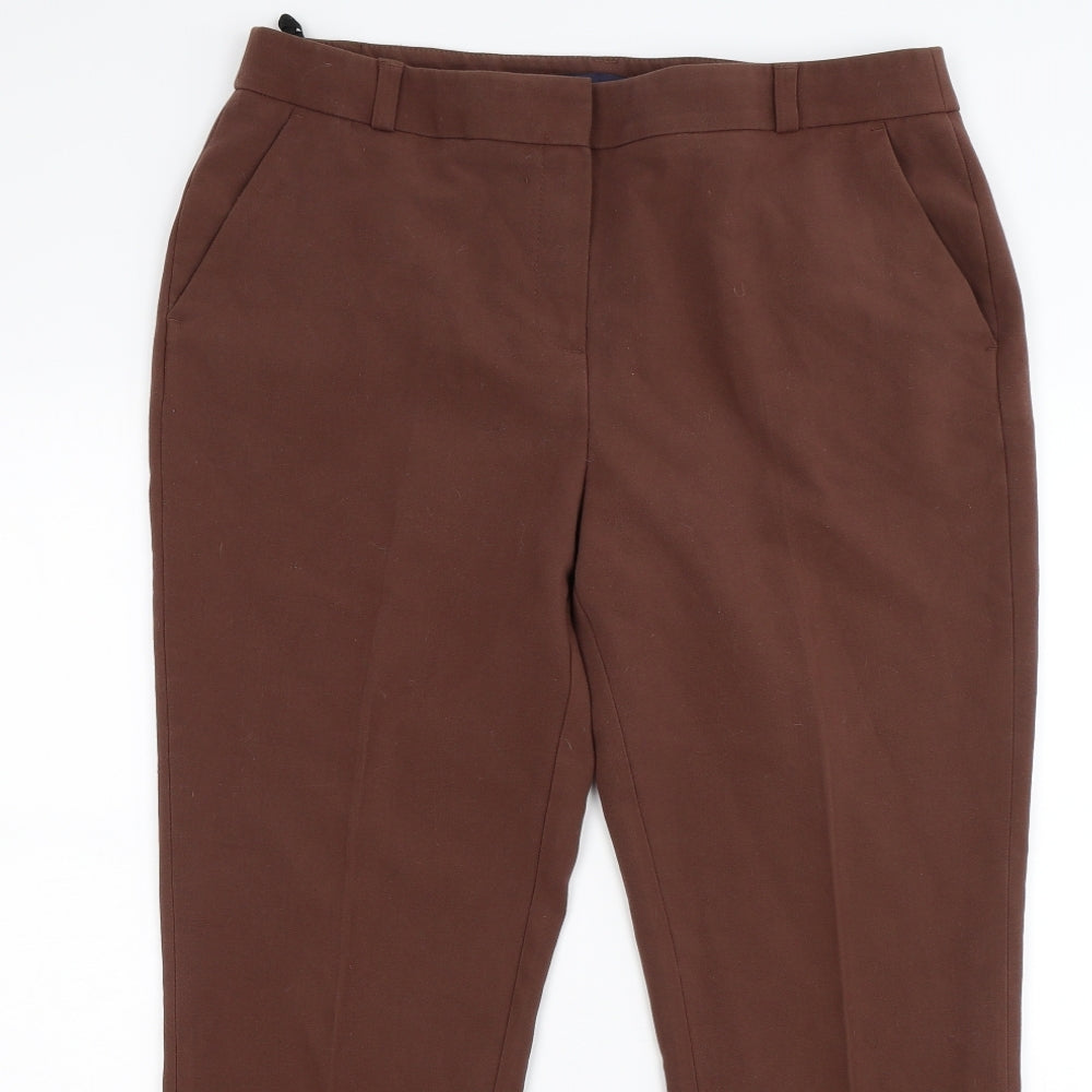 Marks and Spencer Womens Brown   Trousers  Size 14 L26 in - work office