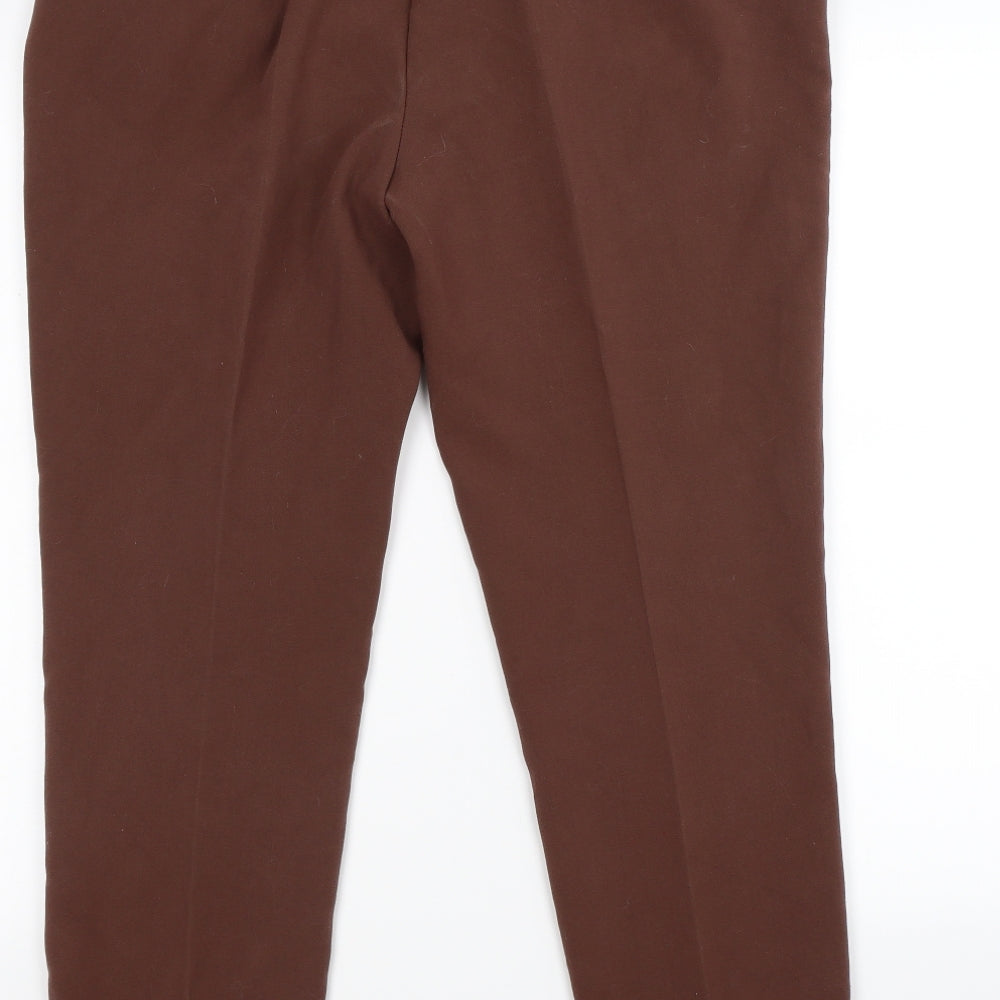 Marks and Spencer Womens Brown   Trousers  Size 14 L26 in - work office