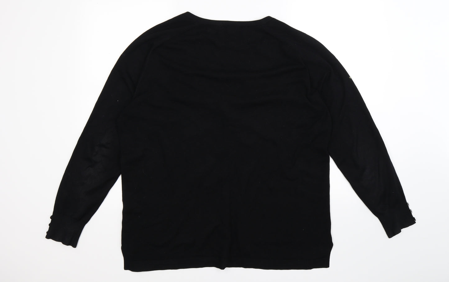 Papaya Womens Black   Cardigan Jumper Size 20