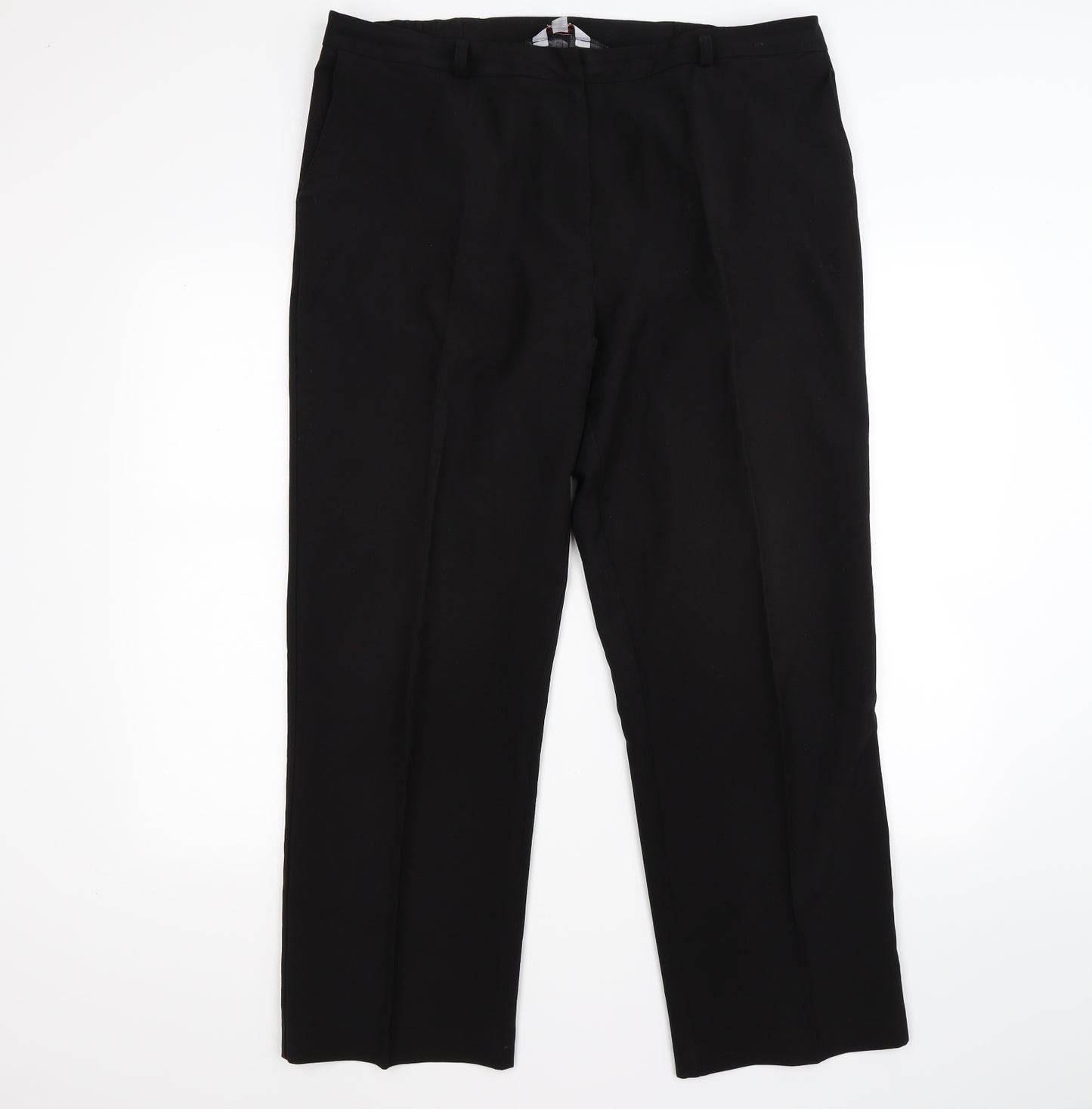 Essential Collection Womens Black   Trousers  Size 16 L27 in - work office