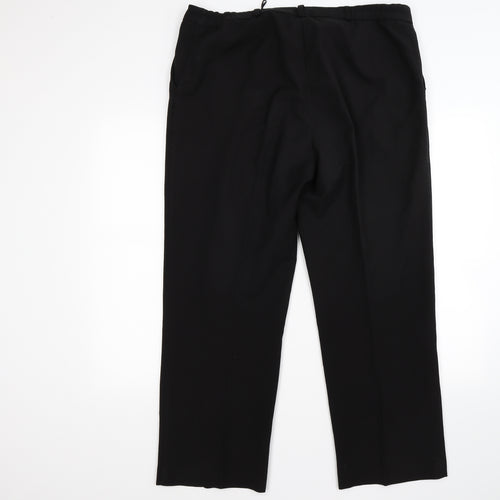 Essential Collection Womens Black   Trousers  Size 16 L27 in - work office