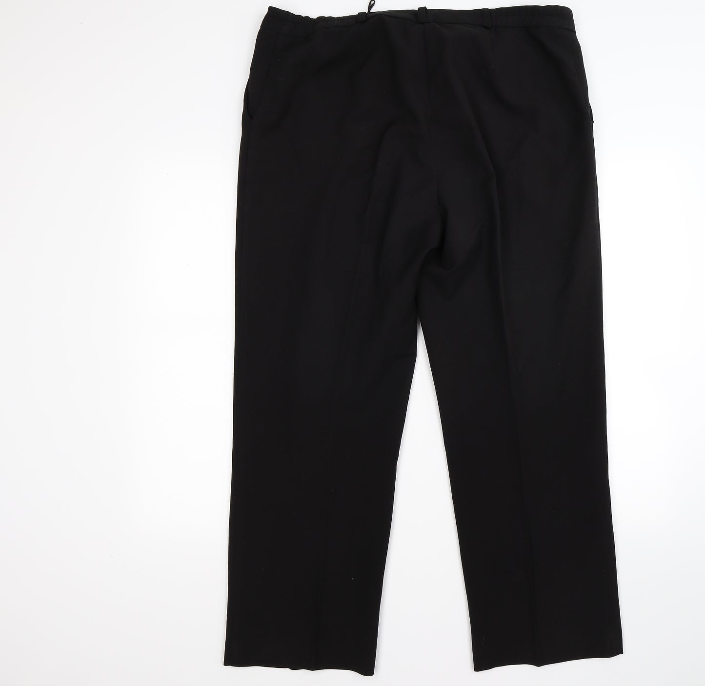 Essential Collection Womens Black   Trousers  Size 16 L27 in - work office
