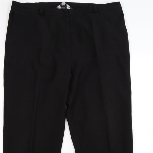 Essential Collection Womens Black   Trousers  Size 16 L27 in - work office