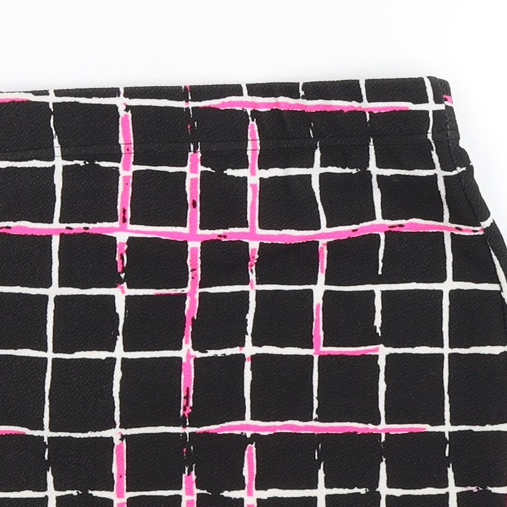 Select Womens Black Check Knit Straight & Pencil Skirt Size 6