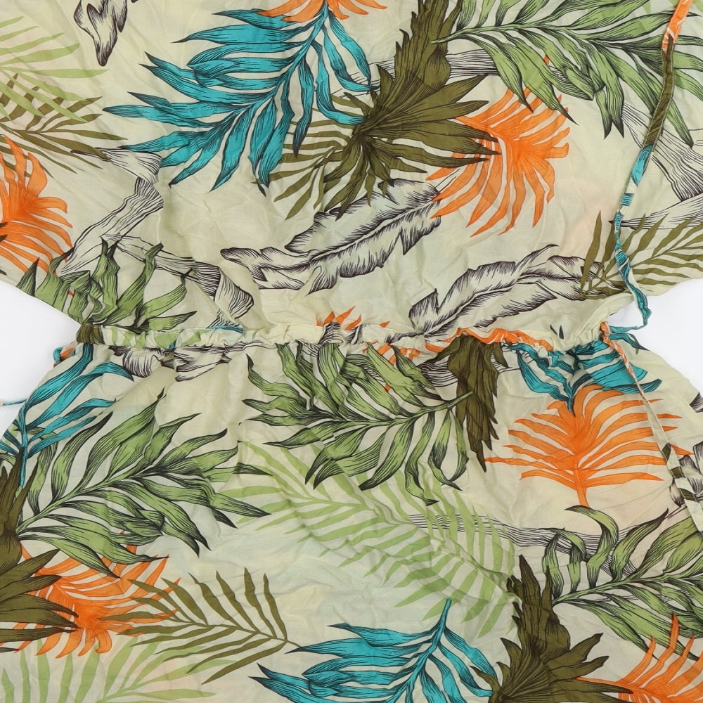 NEXT Womens Beige Floral  Kaftan  Size 12  - beach wear