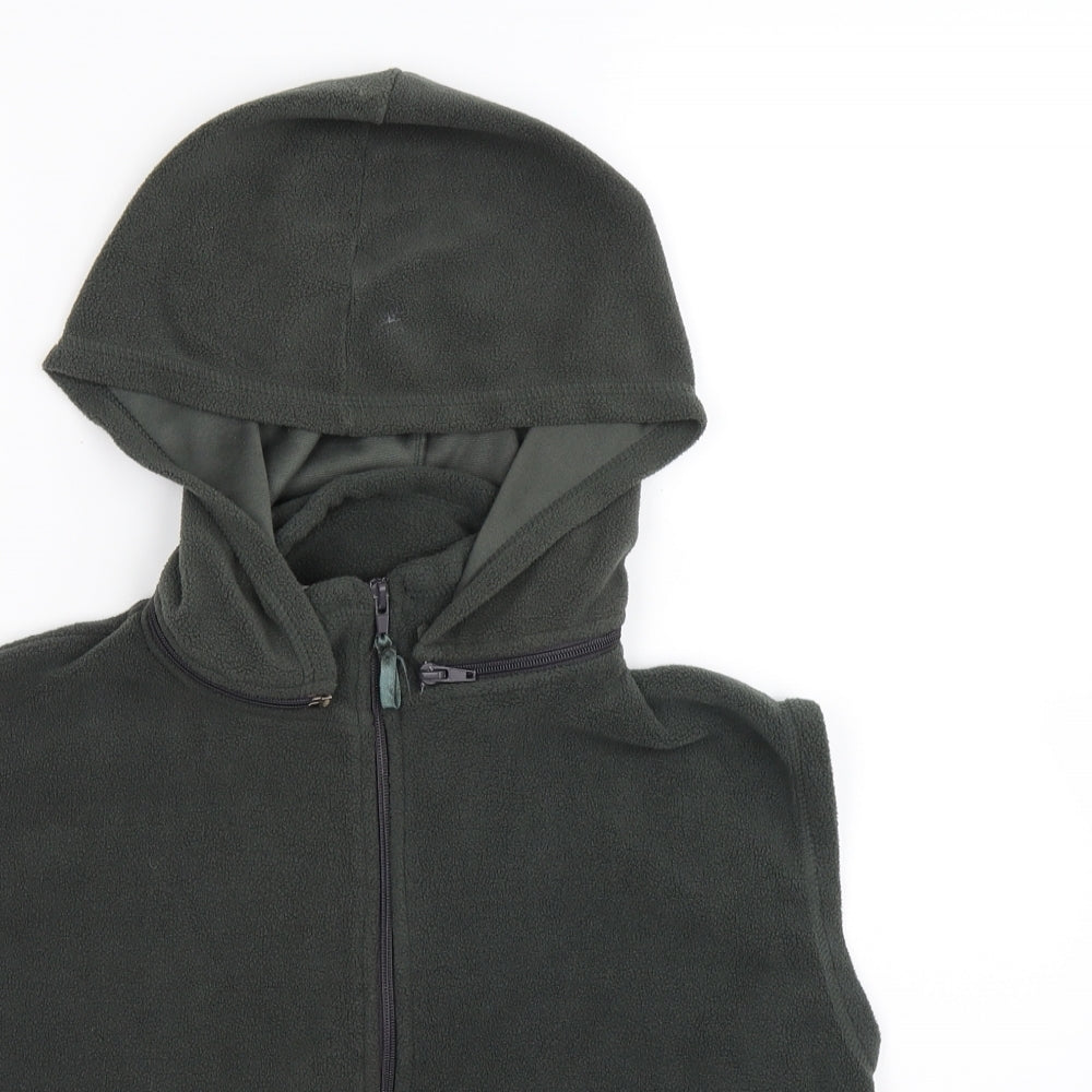 e-2e Womens Green  Fleece Gilet Coat Size M