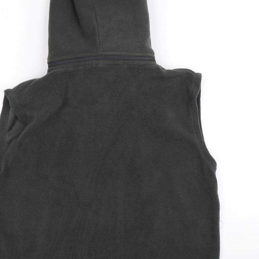 e-2e Womens Green  Fleece Gilet Coat Size M
