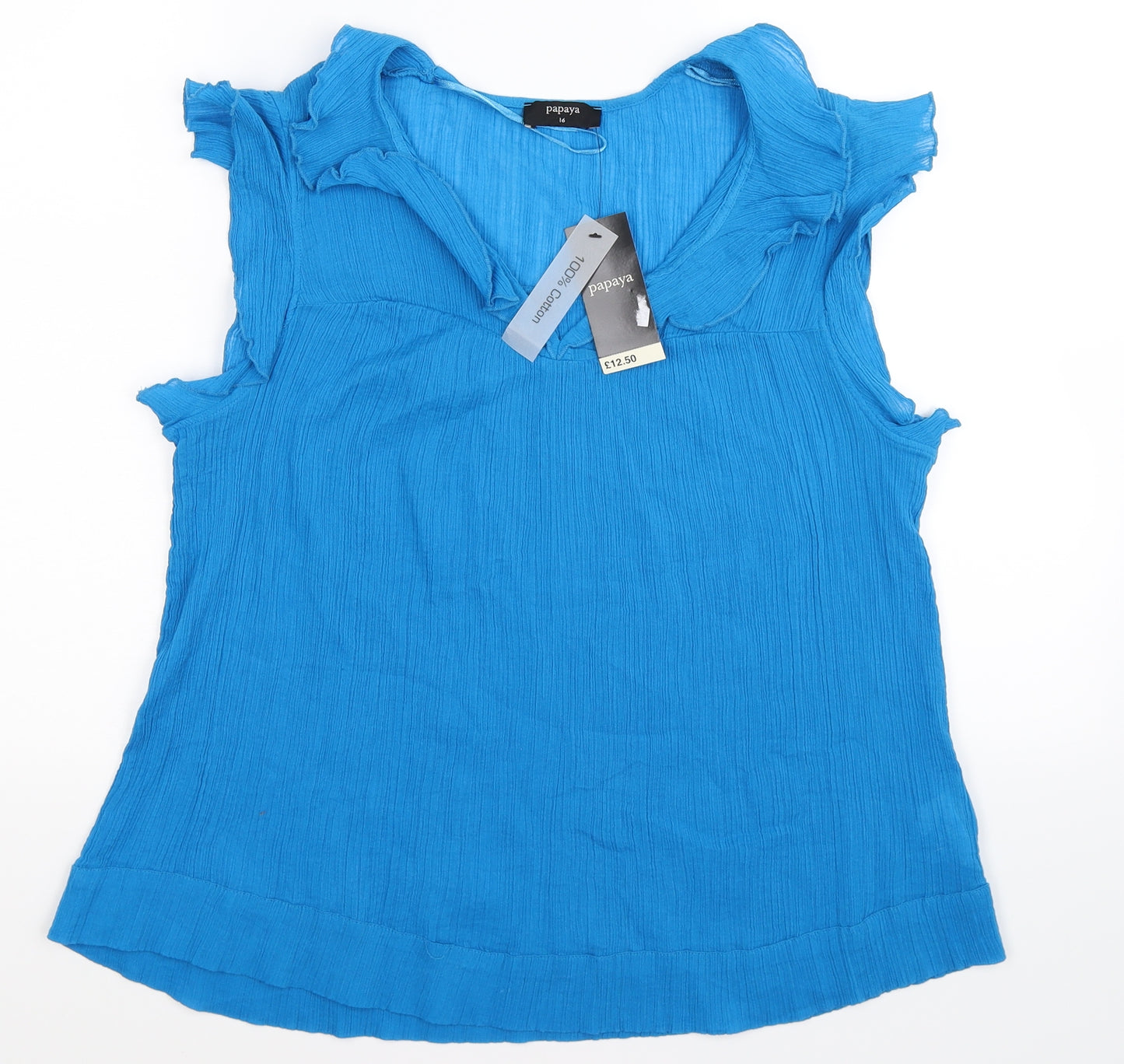Papaya Womens Blue   Tunic T-Shirt Size 16