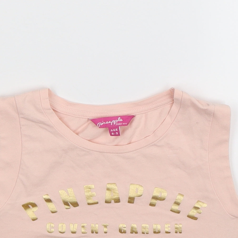 Pineapple Girls Pink   Cropped Tank Size 8-9 Years