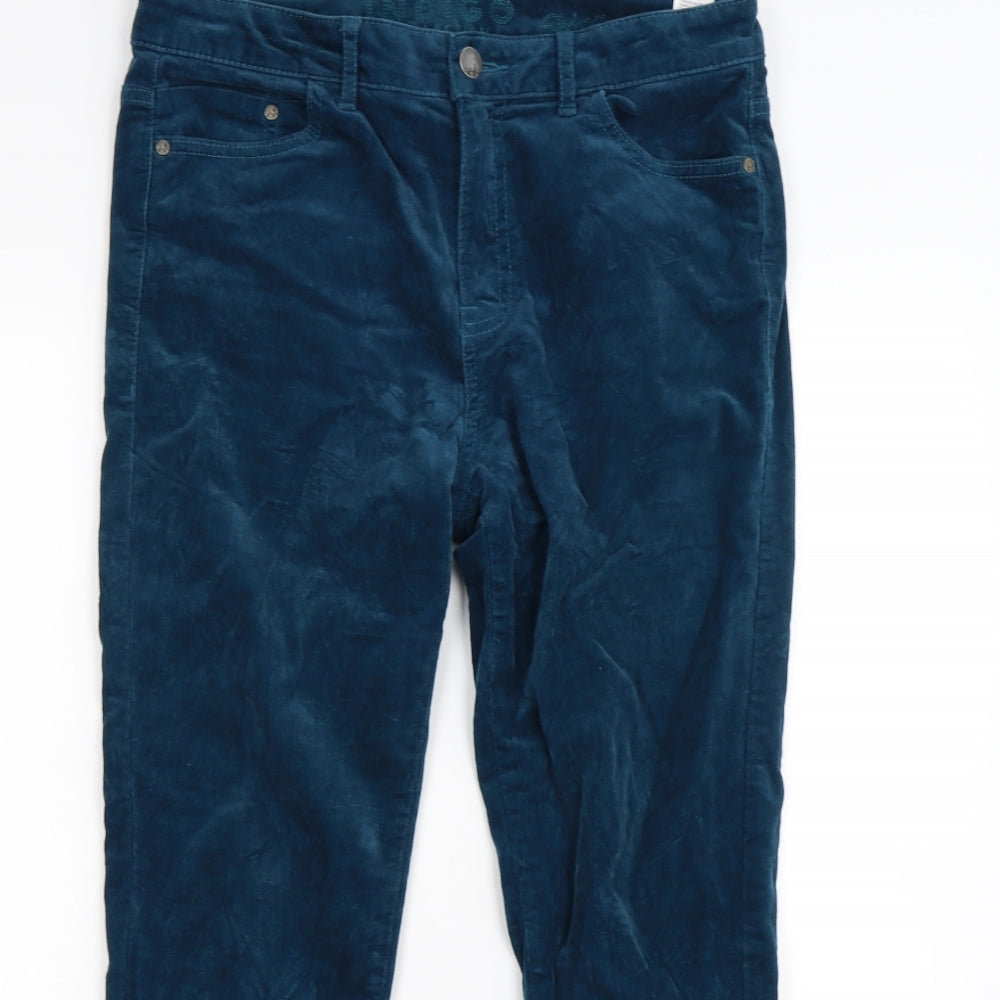 Indigo Womens Blue  Corduroy Skinny Jeans Size 12 L28 in - cords