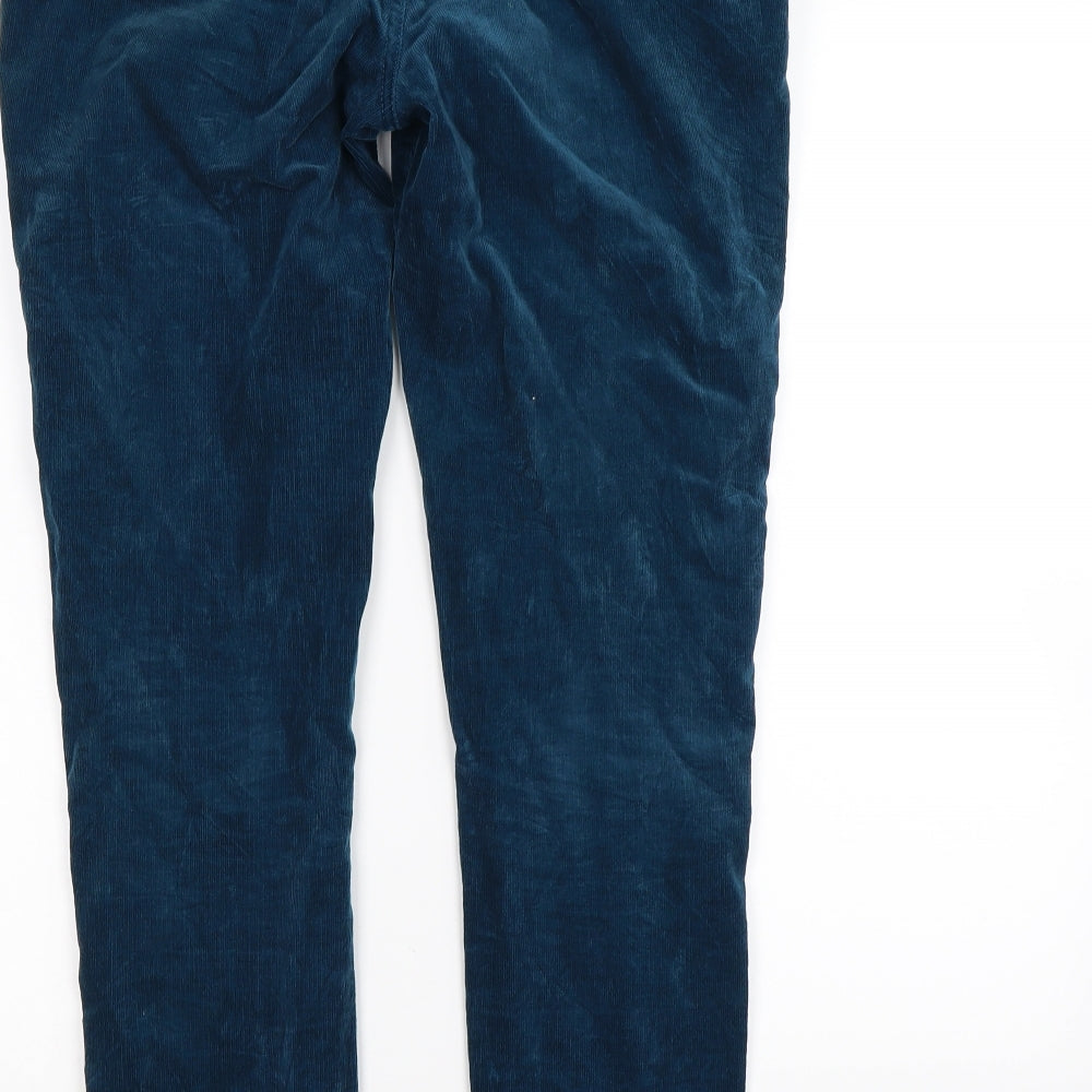 Indigo Womens Blue  Corduroy Skinny Jeans Size 12 L28 in - cords