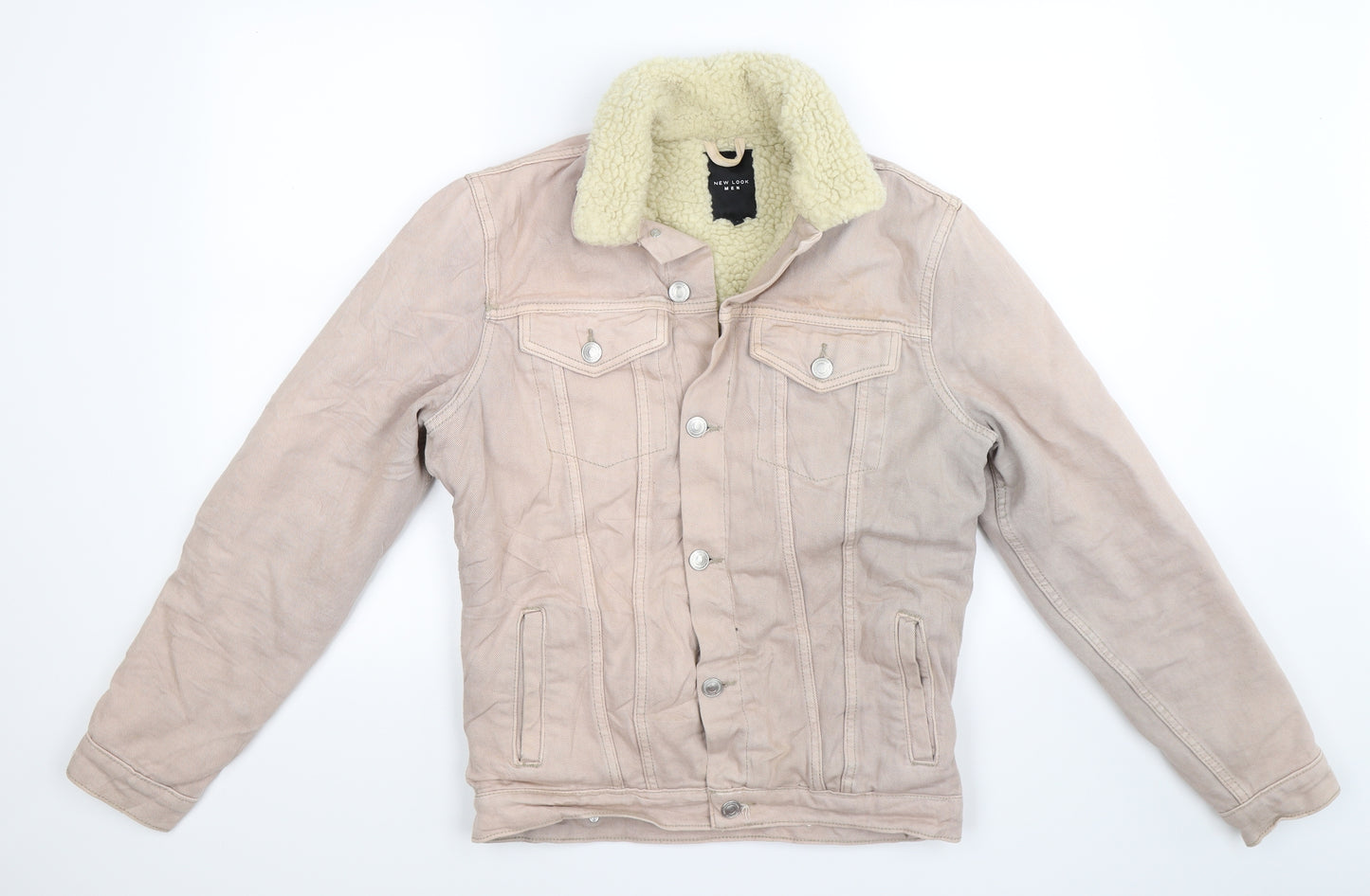New Look Mens Beige  Denim Jacket  Size S