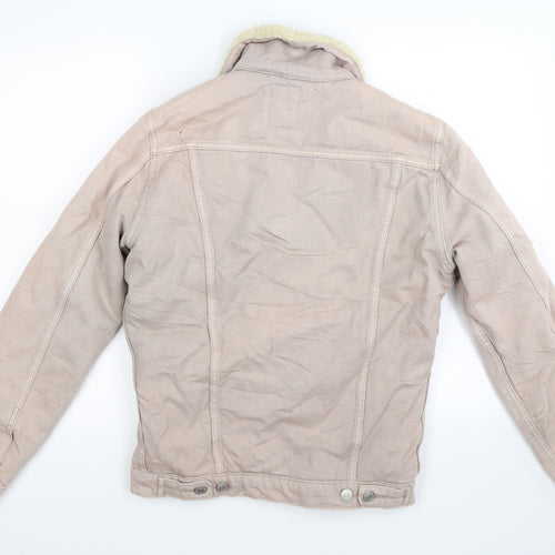 New Look Mens Beige  Denim Jacket  Size S