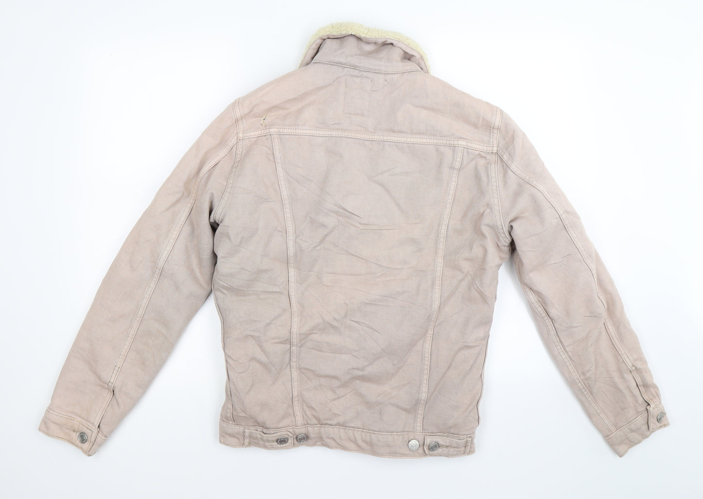 New Look Mens Beige  Denim Jacket  Size S