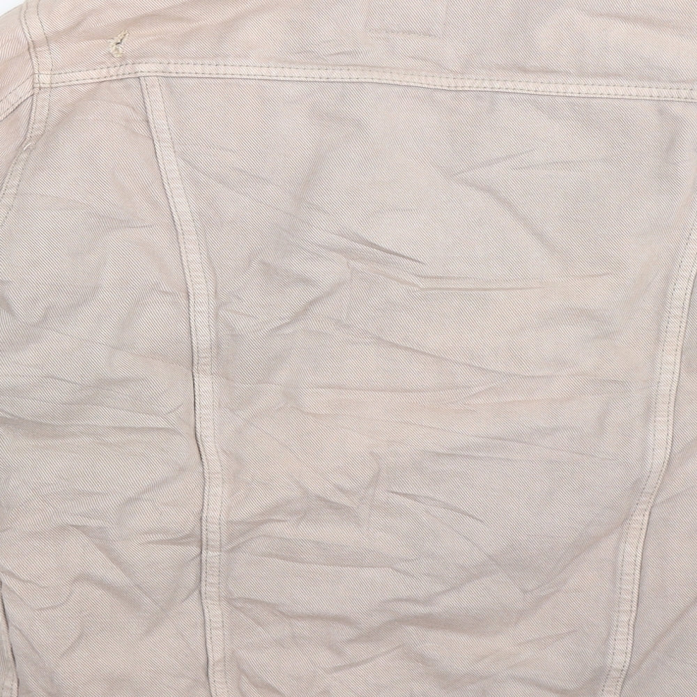 New Look Mens Beige  Denim Jacket  Size S
