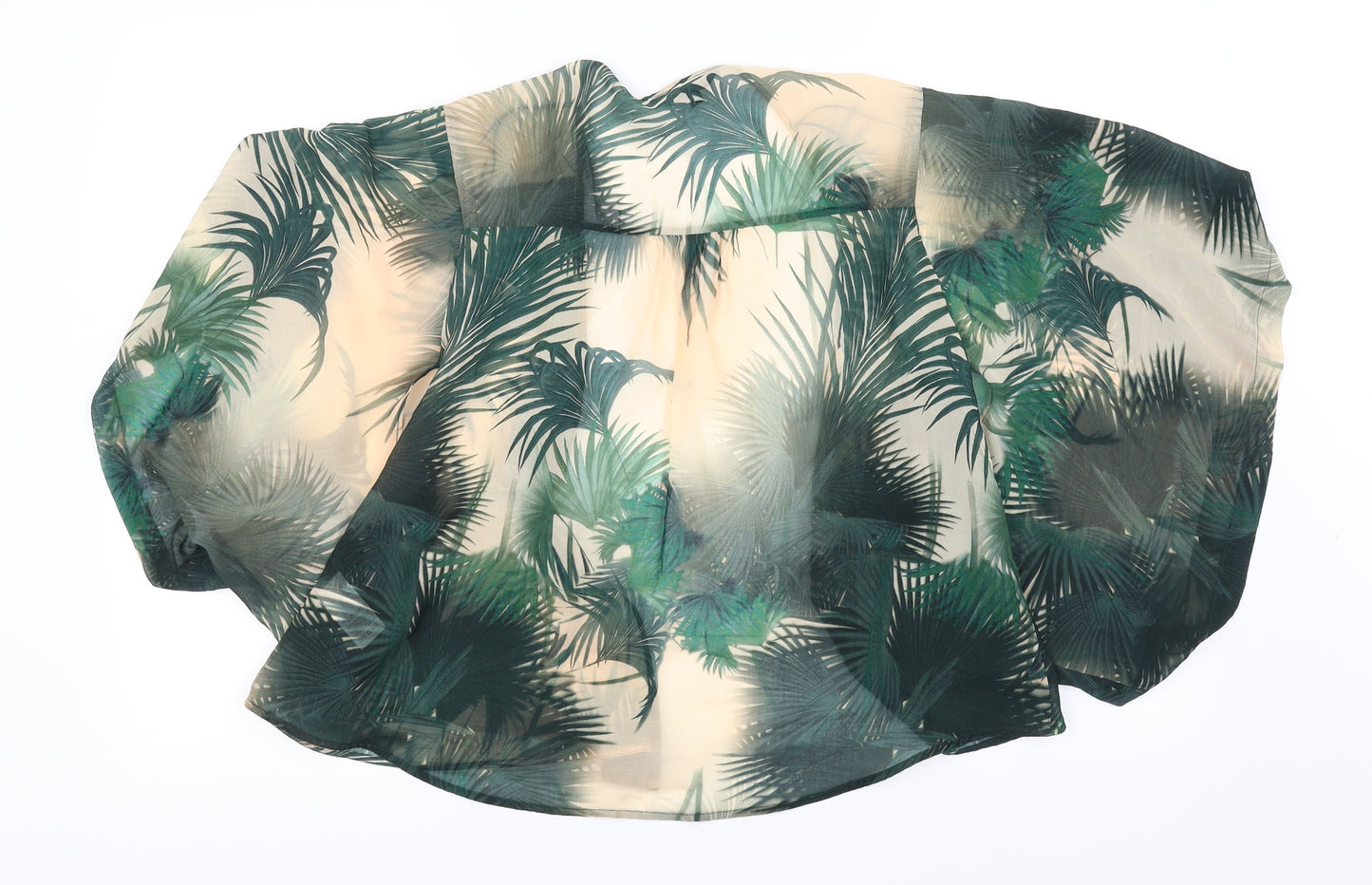 River Island Womens Green Floral  Kimono Blouse Size 8