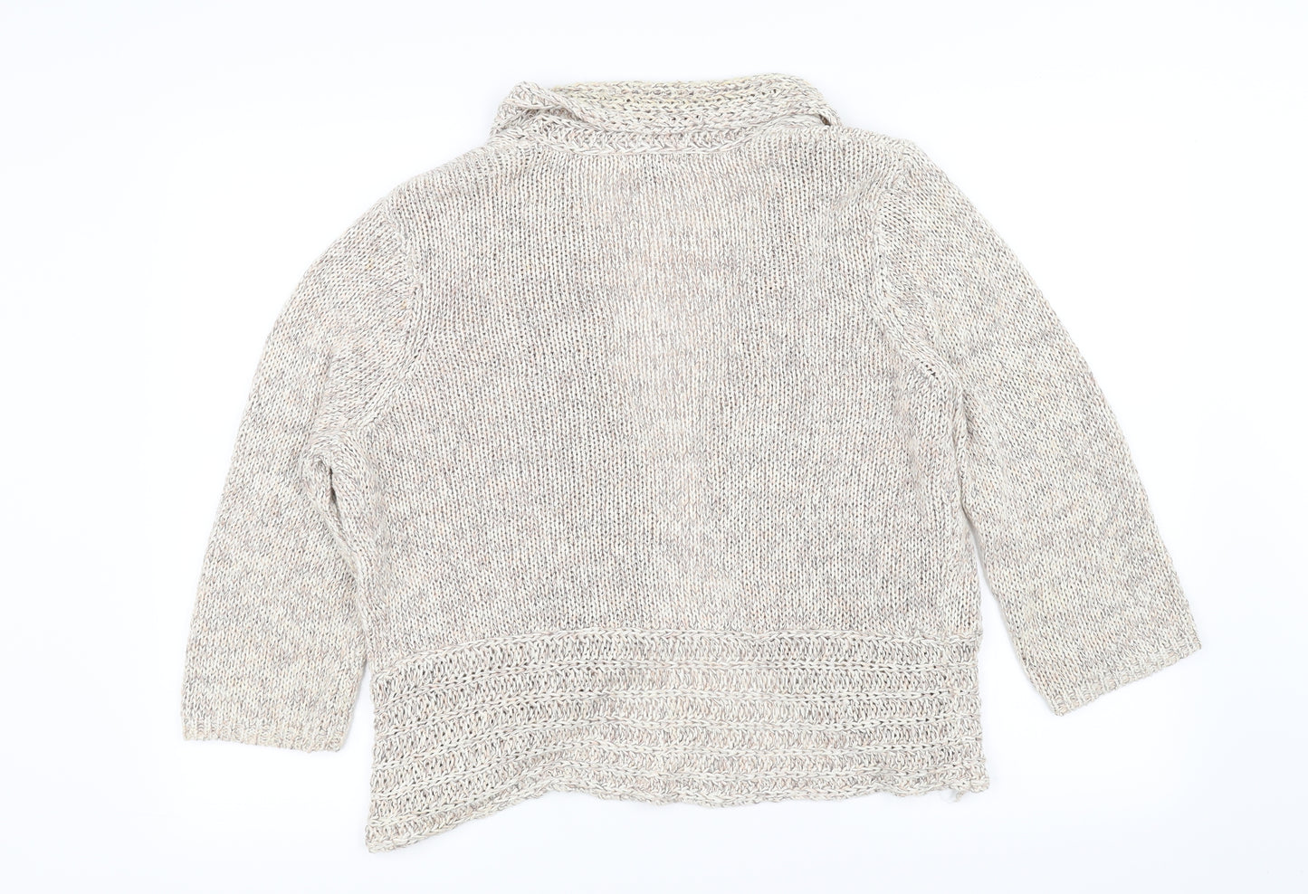 Soon Womens Beige   Cardigan Jumper Size 14