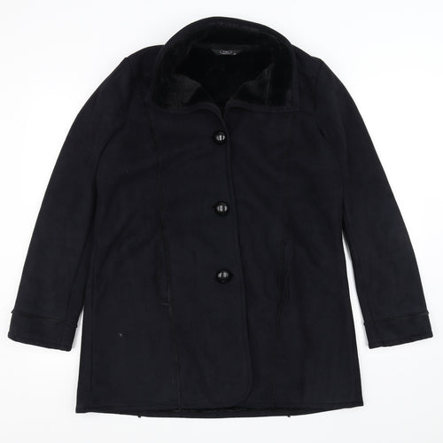 BM Womens Black   Jacket Coat Size 14