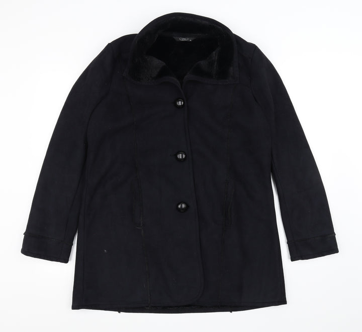 BM Womens Black   Jacket Coat Size 14