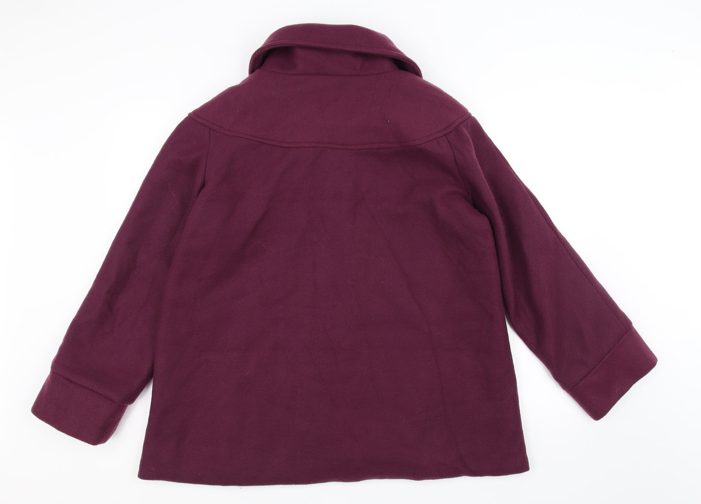Anne De Lancay Womens Purple   Jacket Coat Size 14