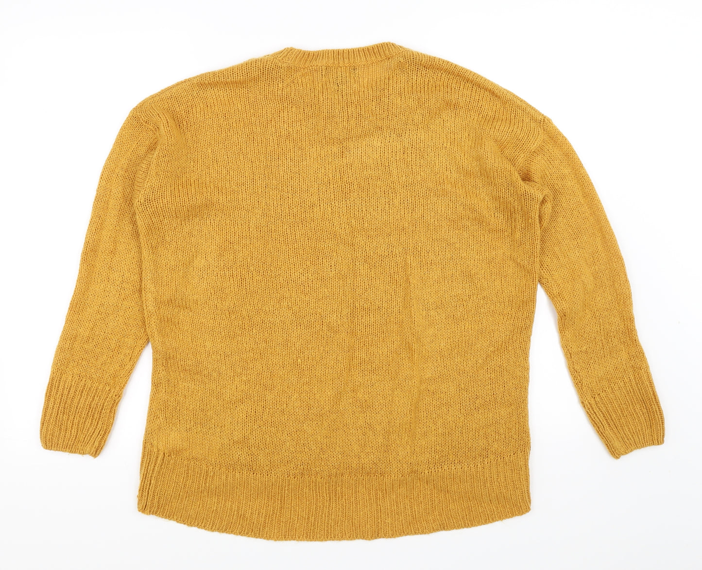 New Look Womens Yellow   Pullover Jumper Size M