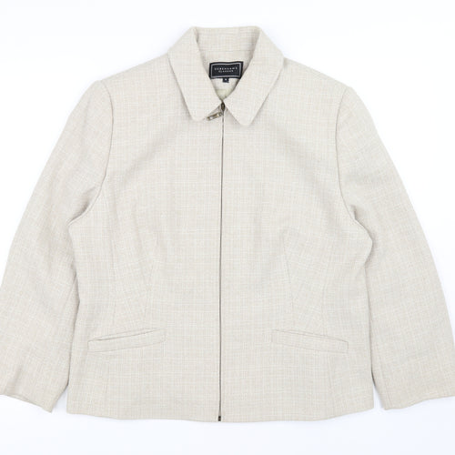 Debenhams Womens Beige   Jacket Coat Size 16