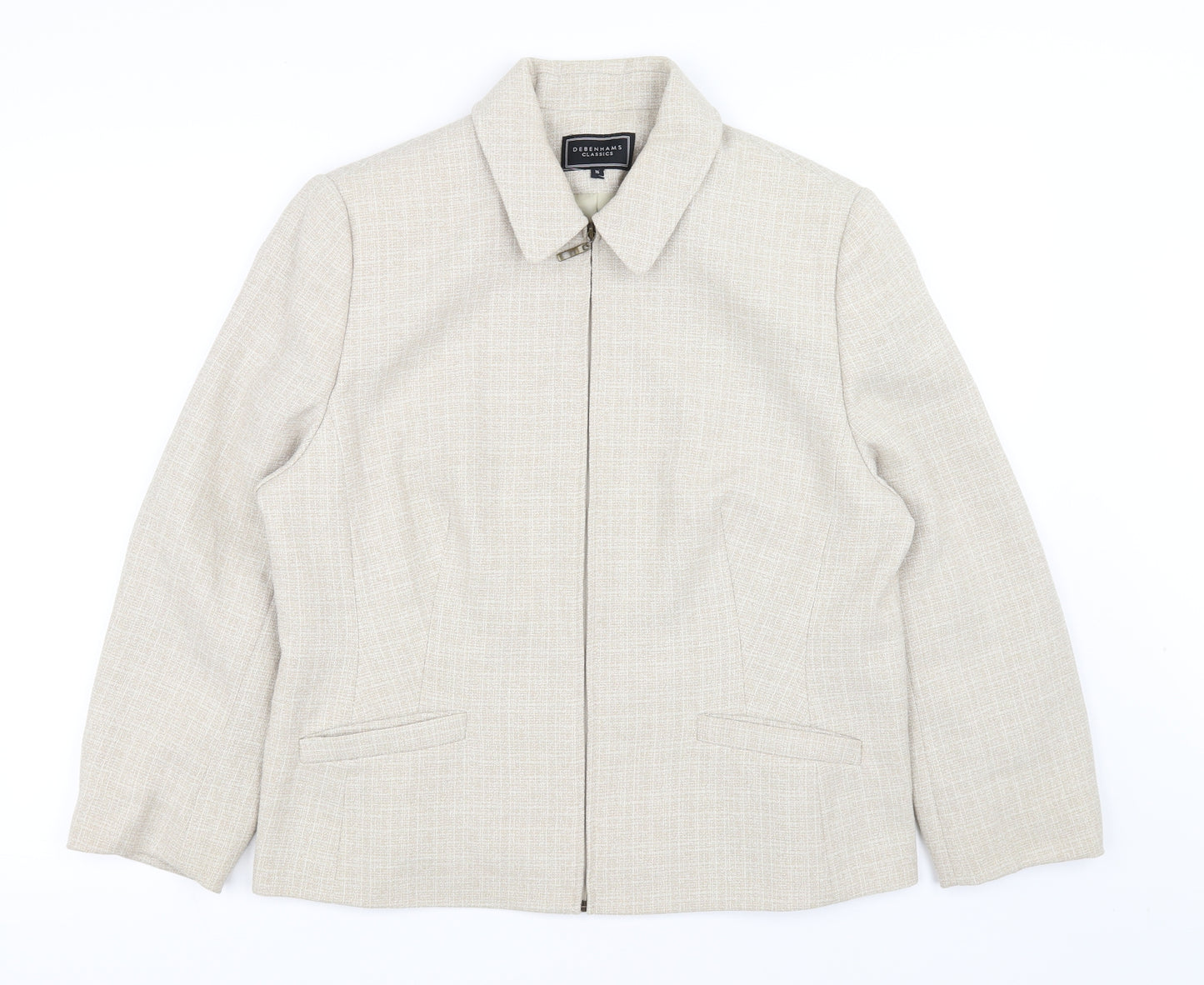 Debenhams Womens Beige   Jacket Coat Size 16