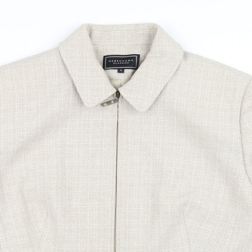 Debenhams Womens Beige   Jacket Coat Size 16