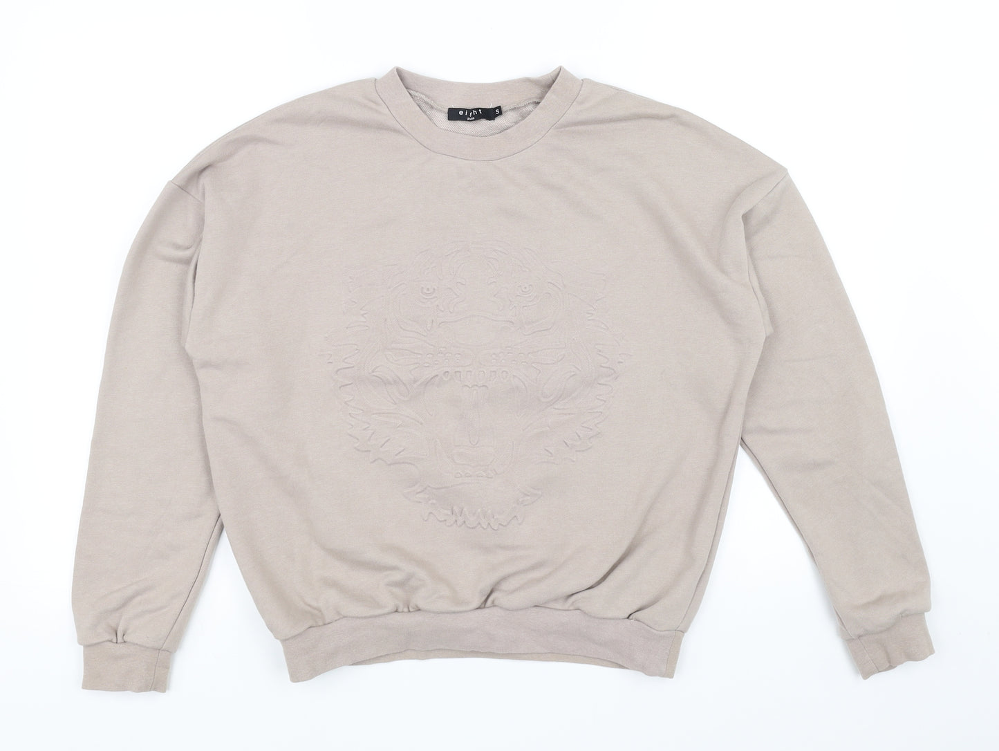 Eight paris Womens Beige   Pullover Jumper Size S  - embossed