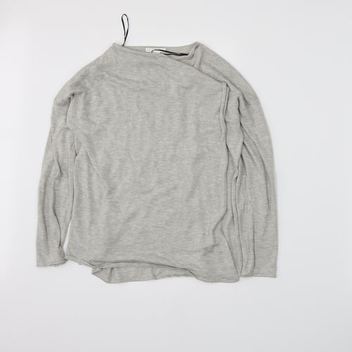 H&M Womens Grey  Knit Cardigan Jumper Size 6