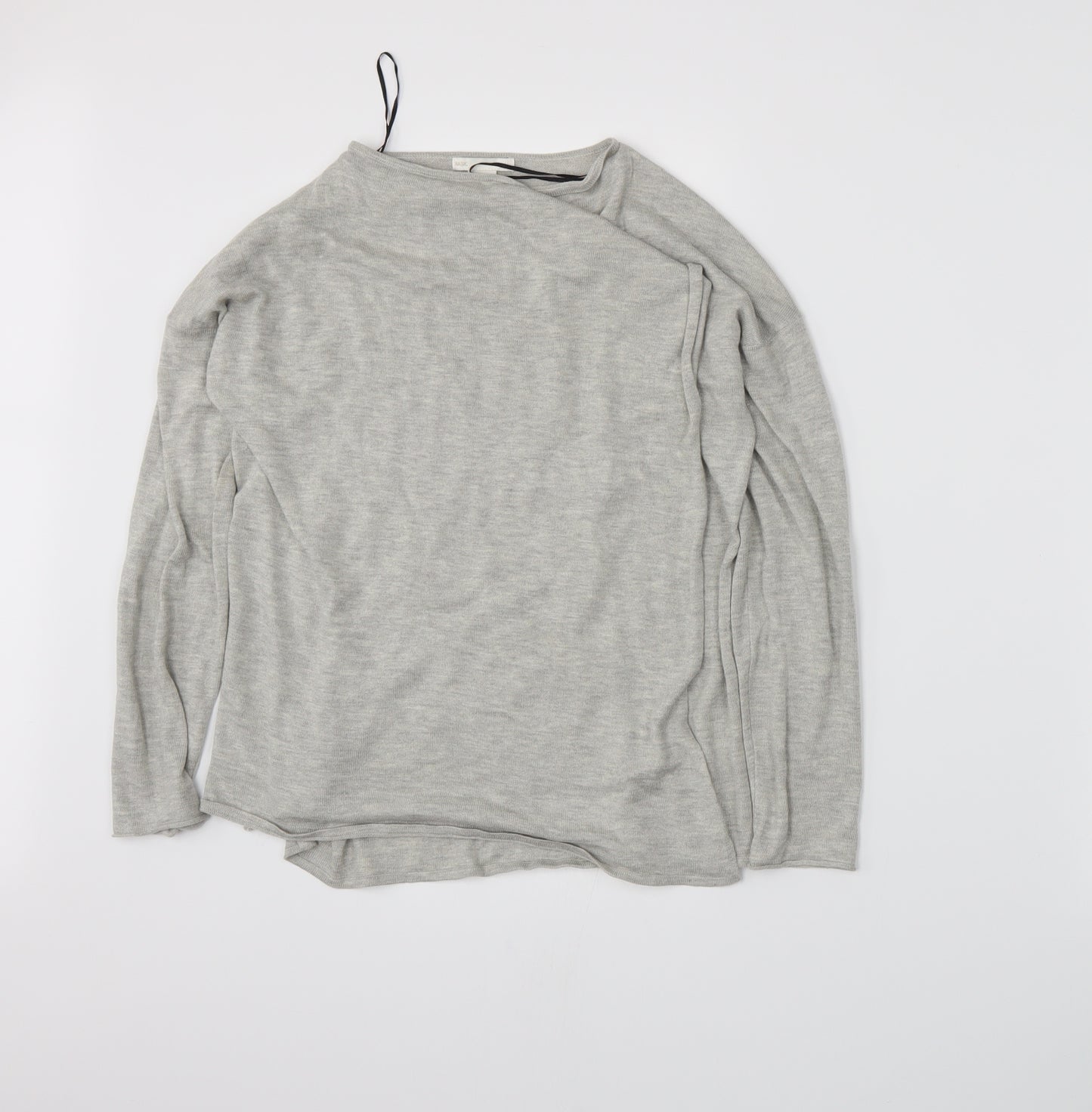 H&M Womens Grey  Knit Cardigan Jumper Size 6