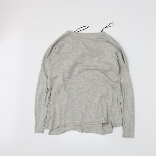 H&M Womens Grey  Knit Cardigan Jumper Size 6