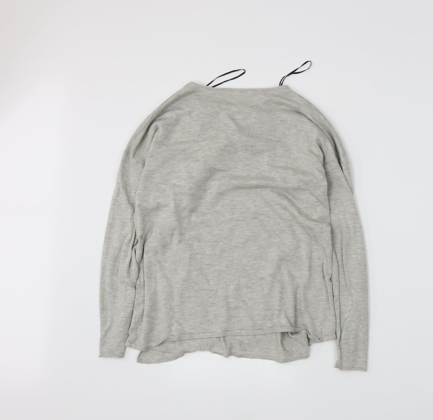H&M Womens Grey  Knit Cardigan Jumper Size 6