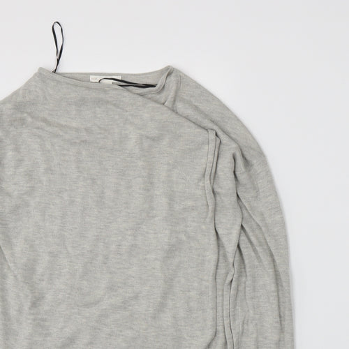 H&M Womens Grey  Knit Cardigan Jumper Size 6