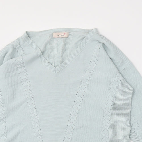 Marks and Spencer Womens Blue   Pullover Jumper Size 14