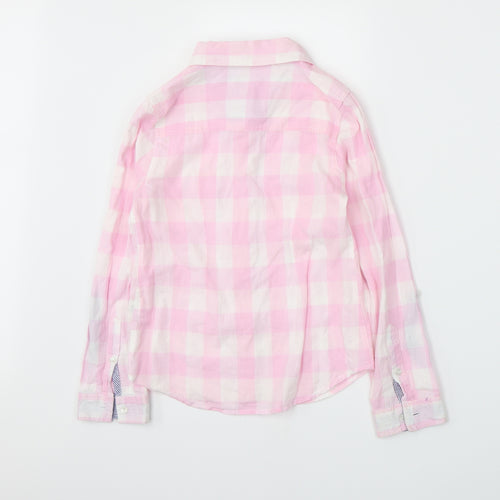 Young Dimension Girls Pink Check  Basic Button-Up Size 11-12 Years