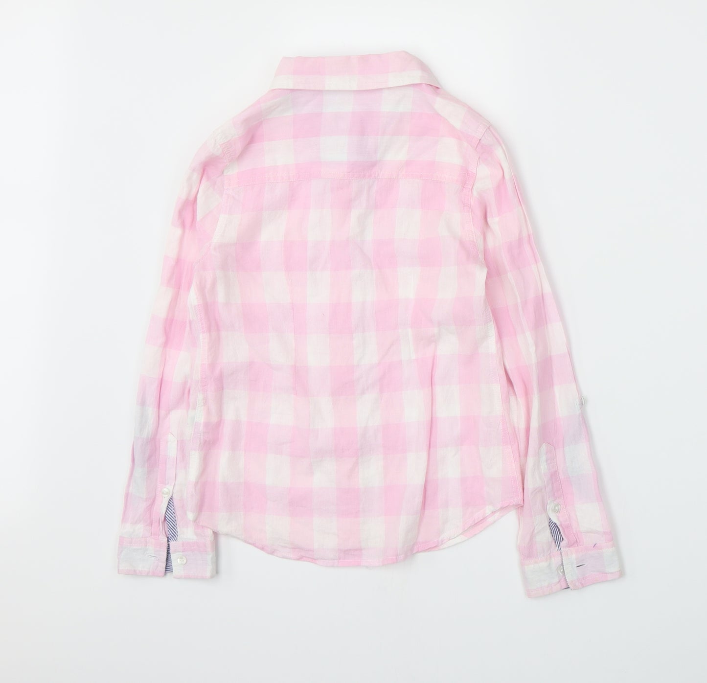 Young Dimension Girls Pink Check  Basic Button-Up Size 11-12 Years