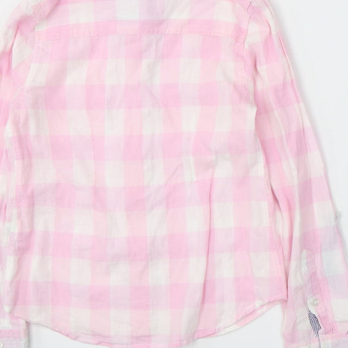 Young Dimension Girls Pink Check  Basic Button-Up Size 11-12 Years