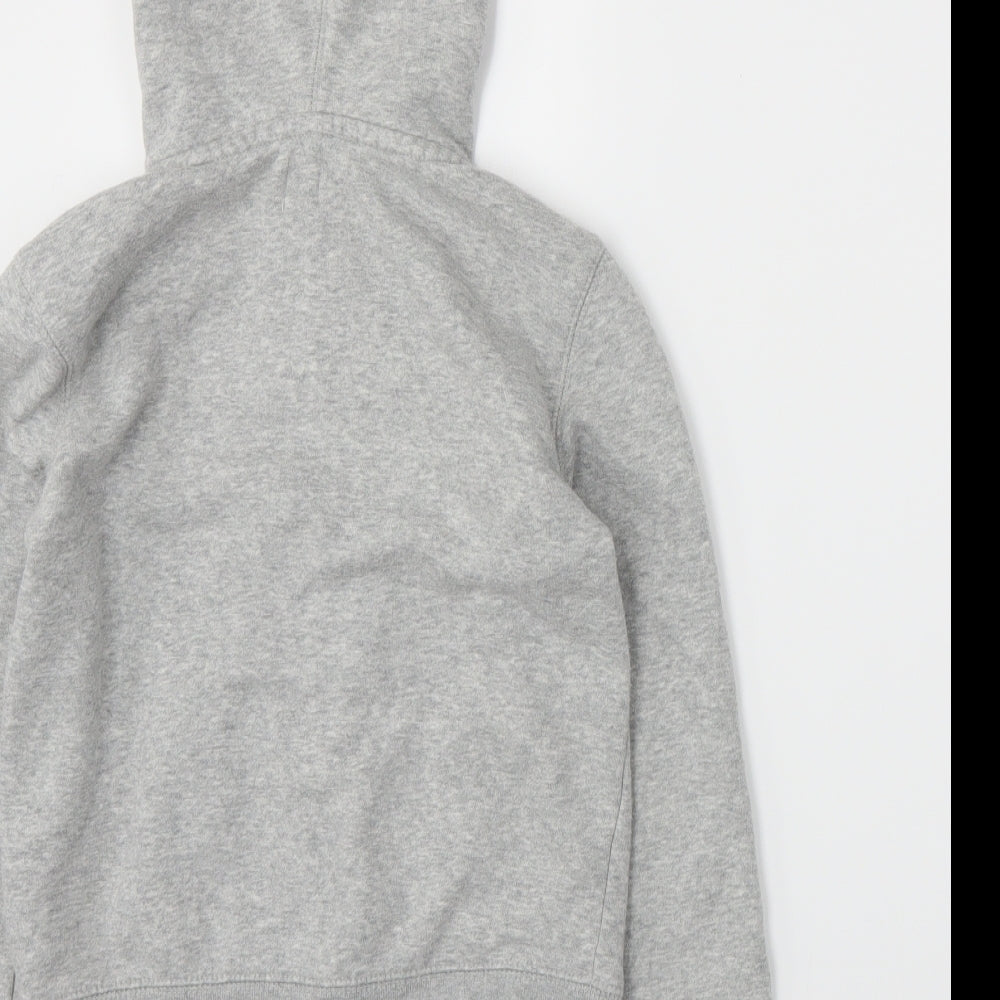 Gap Girls Grey  Jersey Full Zip Hoodie Size 8 Years