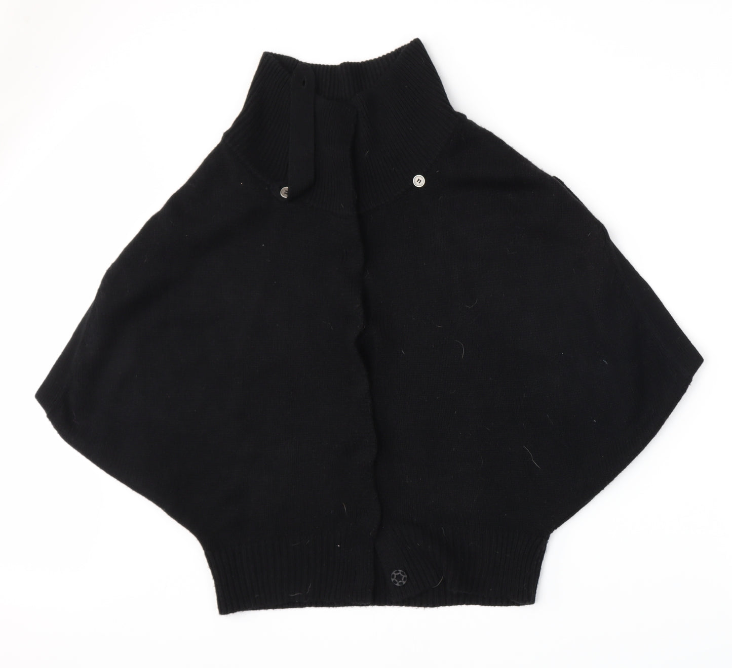 Be Beau Womens Black  Knit Cardigan Jumper Size 8