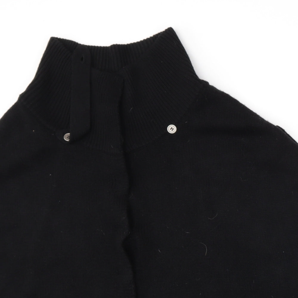 Be Beau Womens Black  Knit Cardigan Jumper Size 8