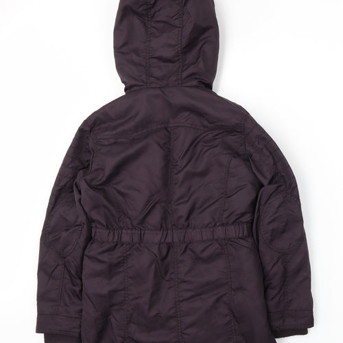 Nutmeg Girls Purple   Parka Coat Size 9-10 Years