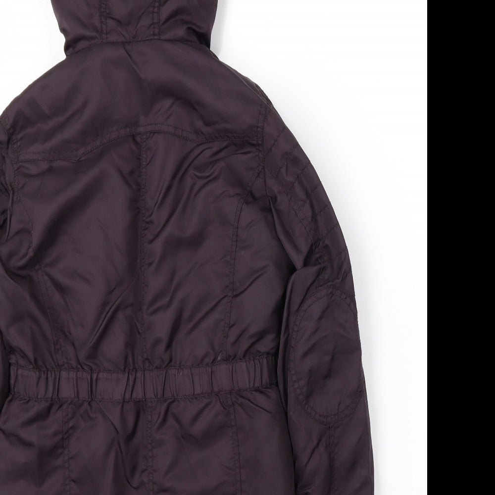 Nutmeg Girls Purple   Parka Coat Size 9-10 Years