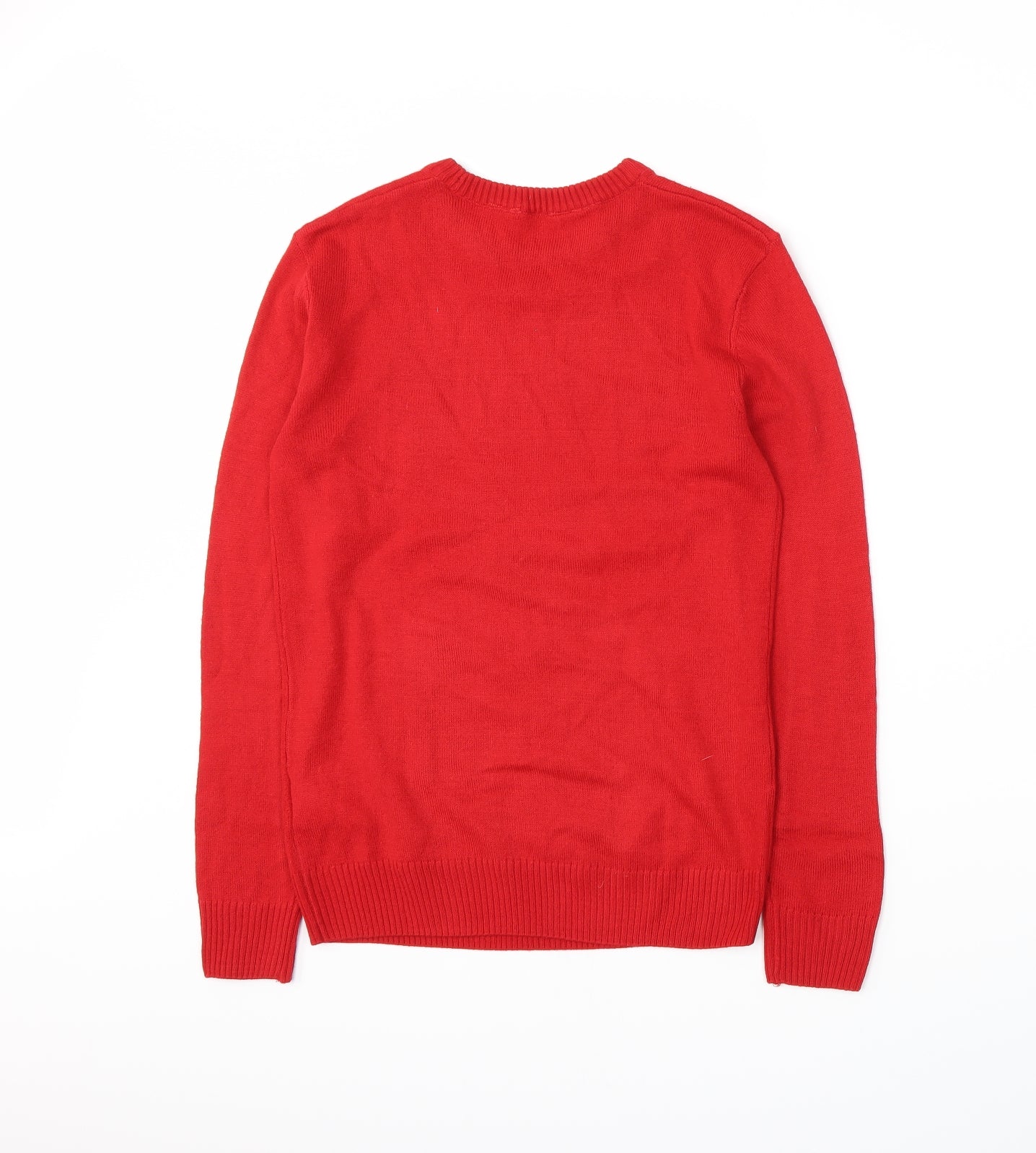 H&M Boys Red  Knit Pullover Jumper Size 12-13 Years