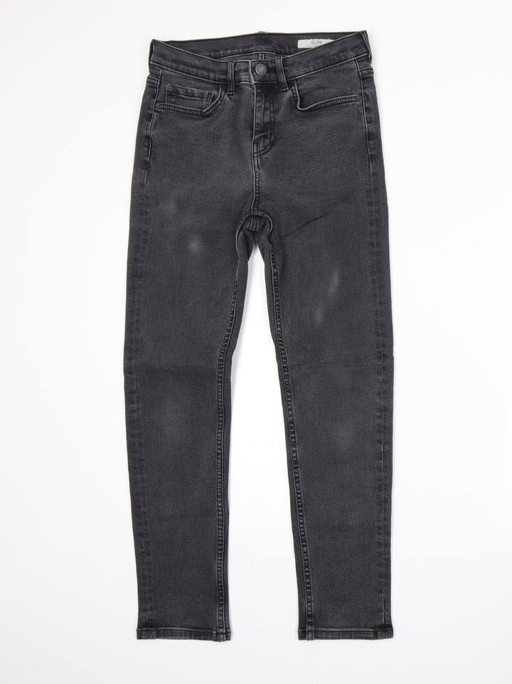 Marks and Spencer Womens Grey Skinny Jeans Size 10 L25 in