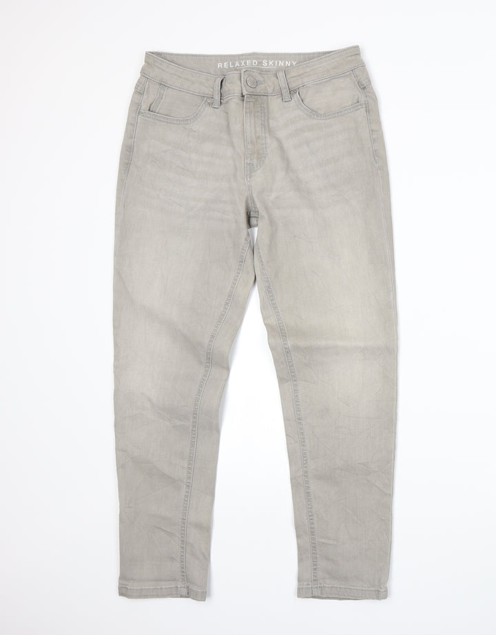 Marks and Spencer Womens Grey  Denim Skinny Jeans Size 10 L25 in