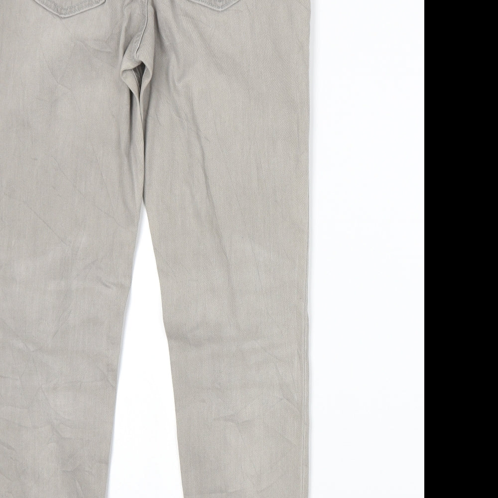Marks and Spencer Womens Grey  Denim Skinny Jeans Size 10 L25 in