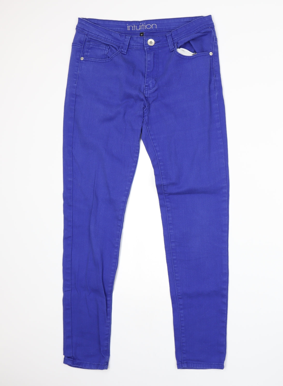 Intuition Womens Blue   Skinny Jeans Size 12 L27 in